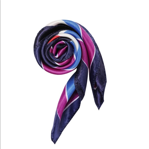 Stain Print Square Scarf - Picture 5 of 7